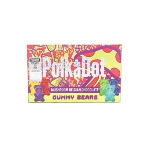 Polkadot Gummy Bears Milk Chocolate Bar