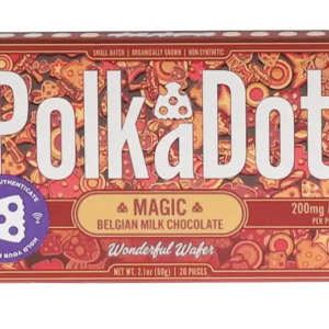 Wonderful Wafer PolkaDot Magic Mushroom Belgian White Chocolate
