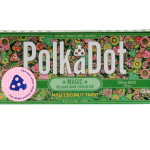 Maui Coconut Twist PolkaDot Magic Mushroom Belgian Dark Chocolate